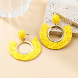 Lafite Grass Round Earrings