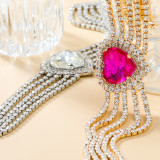 Love shaped glass diamond banquet accessories