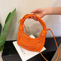 Weaving and knotting bags with multiple colors, popular crossbody handbags