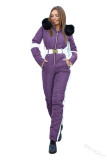 Leisure sports hooded skiing suit, warm jumpsuit, cotton jacket