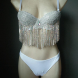 Diamond tassel sewn diamond bikini nightclub uniform