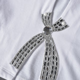 Open Cut Hot Diamond T-shirt with Exposed Navel