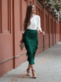 Elegant Hepburn Fashionable Su Skirt Half Skirt
