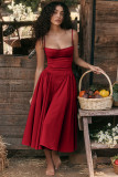 Solid Color Camisole Dress
