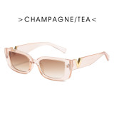 Hip Hop Bounce Sunglasses Fashionable Retro Square Frame