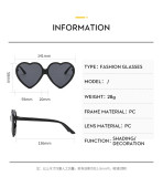 Love Sunglasses Plain and Versatile Street Photography Sunglasses