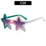 Five Pointed Star Color Matching Sunglasses for Parties Dances Sunglasses