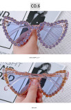 Love Sunglasses Fashionable and Classic Heart-shaped Glasses with Diamond Inlay Sunglasses