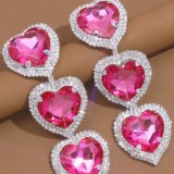 Water Diamond Earrings Sparkling Love Pendant Earrings
