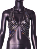 Sparkling Diamond Women's Sexy Vest