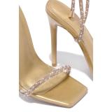 Casual and Comfortable Strap Roman Pointed Thin Heel Women's High Heel Sandals