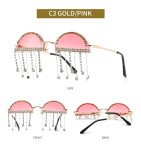 Diamond Pendant Sunglasses