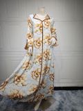 Middle East Robe Fried Dough Twists Color Diamond Hot Drill Dress