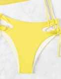 Split Bikini Three Piece Swimsuit