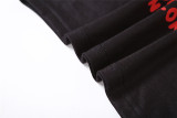 Letter Print Exposed Navel Short Vest High Waisted Slim Fit Half Skirt Cover