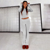 Long Sleeved Fashion Pants Two-piece Set