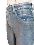 Silver Stamping Technology Elastic Denim Multi Bag Workwear Pants