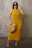 Beach Long Skirt Knitted Dress Sun Protection Cover Up