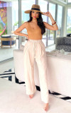 Loose Casual Pants with Hip-hop Style Elastic Drawstring Pants