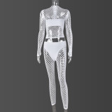 Tight Hollow Perspective Pants Set