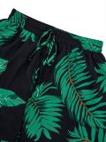 Printed Casual Vacation Style Cardigan Shorts Set