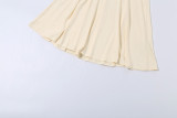 Suspender Long Skirt with Pure Desire Lace Pleated Dress