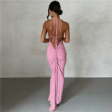 Sexy Strapless, Backless, Slim Fit, Buttocks Wrapped, and Elegant Dress