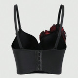 Lace Fishbone Corset Bra Vest