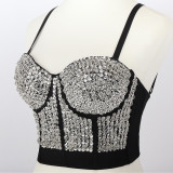 Sequin Handmade Beaded Chest Wrap Vest Strap