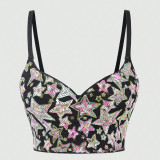 Colorful Gradient Star Fishbone Corset Strap