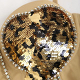 Leopard Heart Diamond Heavy Industry Fishbone Chest