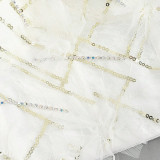 Lace Starry Sky Sequin Fishbone Bra
