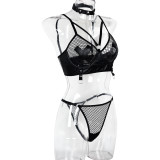 PU Matte Leather Cross Two-piece Set