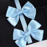 Bow Shaped Fishbone Suspender Bra