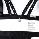 Crystal Tassel Pendant Chest Patch Hollowed Out Fun Two-piece Set