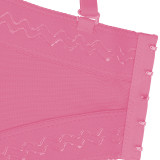 Hot Diamond Flower Fishbone Corset with Suspender Vest