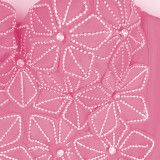 Hot Diamond Flower Fishbone Corset with Suspender Vest