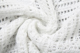 Perspective Hollowed Out Lapel Cardigan High Waisted Shorts Knitted Casual Suit