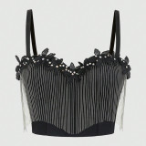 Bra Shoulders Small Camisole Vest Tassel Fishbone Bra