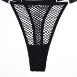 PU Matte Leather Cross Two-piece Set