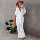 Sunscreen Suit Long Skirt Bikini Cover Up