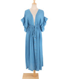 Sunscreen Suit Long Skirt Bikini Cover Up