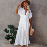 Sunscreen Suit Long Skirt Bikini Cover Up