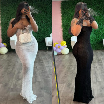 Perspective Suspender Sexy Slim Fit Dress