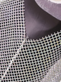 Sleeveless Elastic Mesh Hollowed Out Sparkling Rhinestone Dress