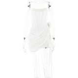 Perspective Sleeveless Tight Dress