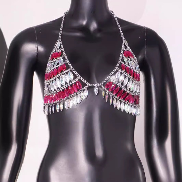 Acrylic Colored Chest Chain