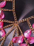 Jewel Splicing Metal Chain Tassel Chain Hanging Neck Vest