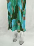 Printed Pleated Slim Fit Camisole Dress