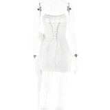 Perspective Sleeveless Tight Dress